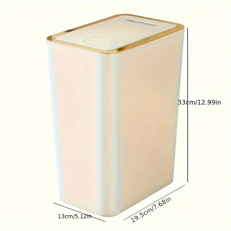 10L Odor-Proof Trash Can – One-Touch Lid | Space-Saving Bathroom & Kitchen Bin | UnivibeShop