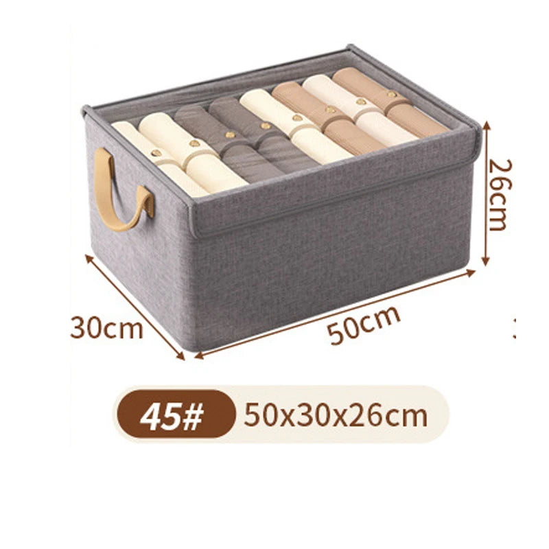 Collapsible Clothing Organizer Folding Clothes Storage Basket