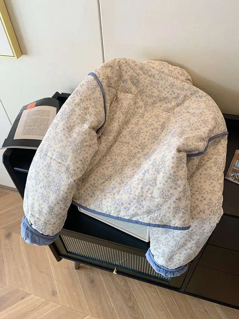 UniVibe Cotton Fall/Winter Coat Soft Crushed Splice Design