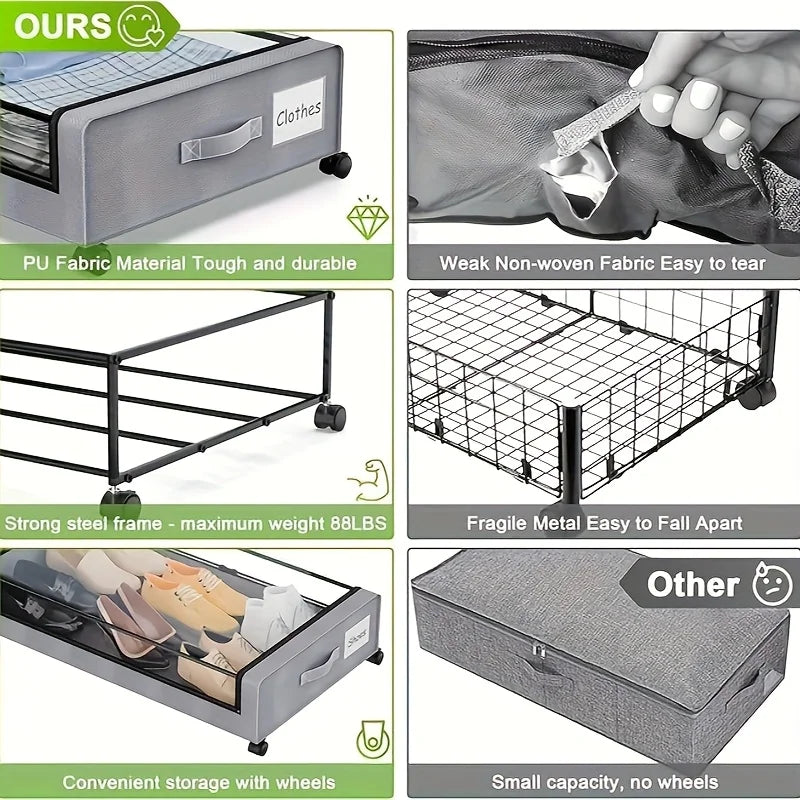 Under-bed storage boxes