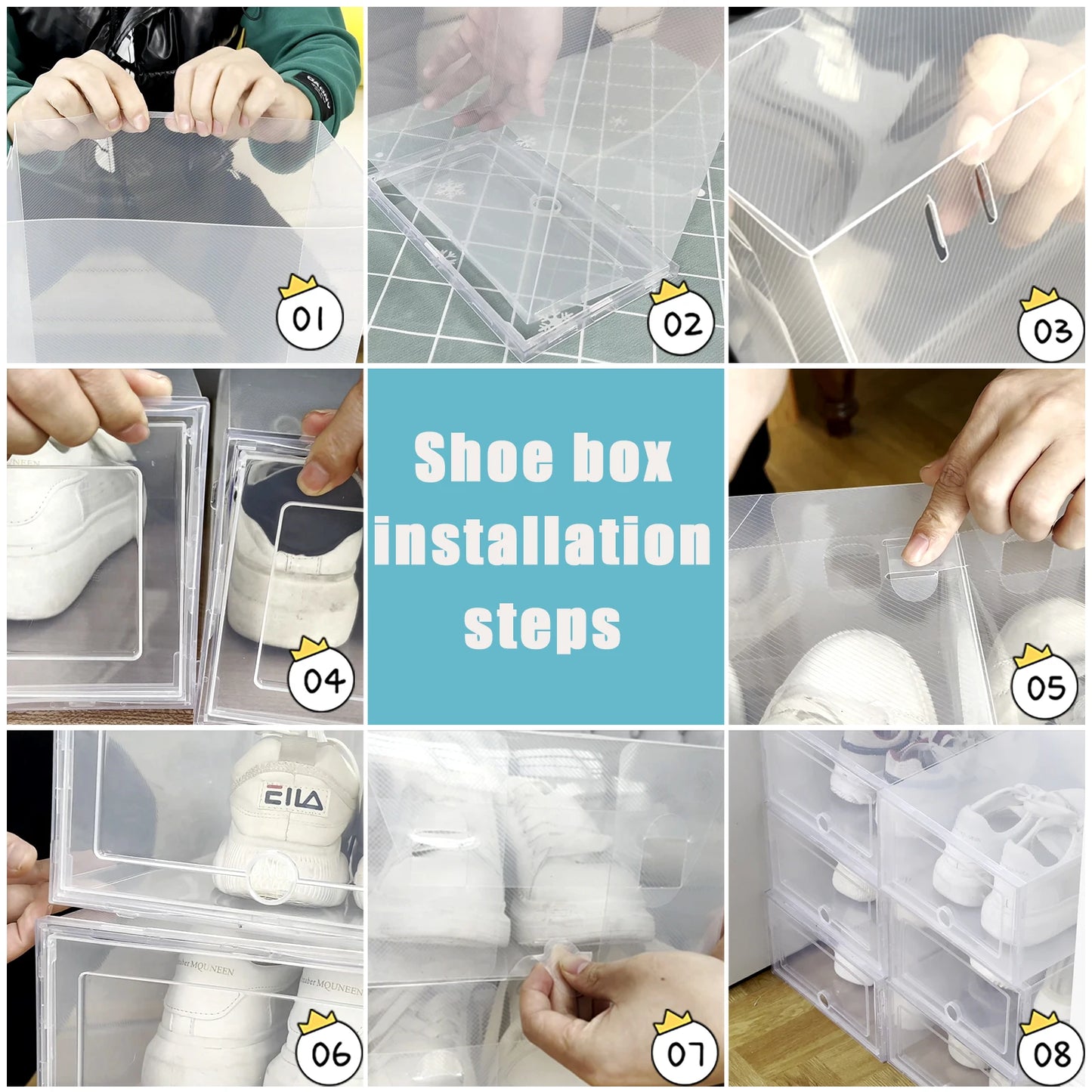 Transparent Dustproof Shoe Storage Box