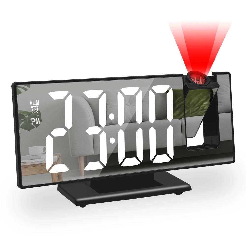 180° Projection LED Alarm Clock