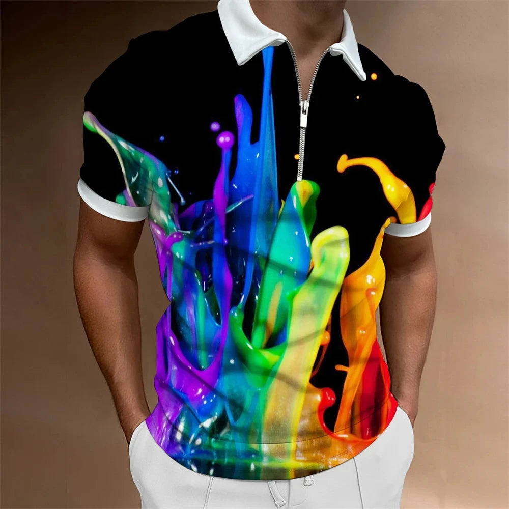 Men’s Summer Polo Shirt – Casual Short Sleeve Golf & Streetwear Top