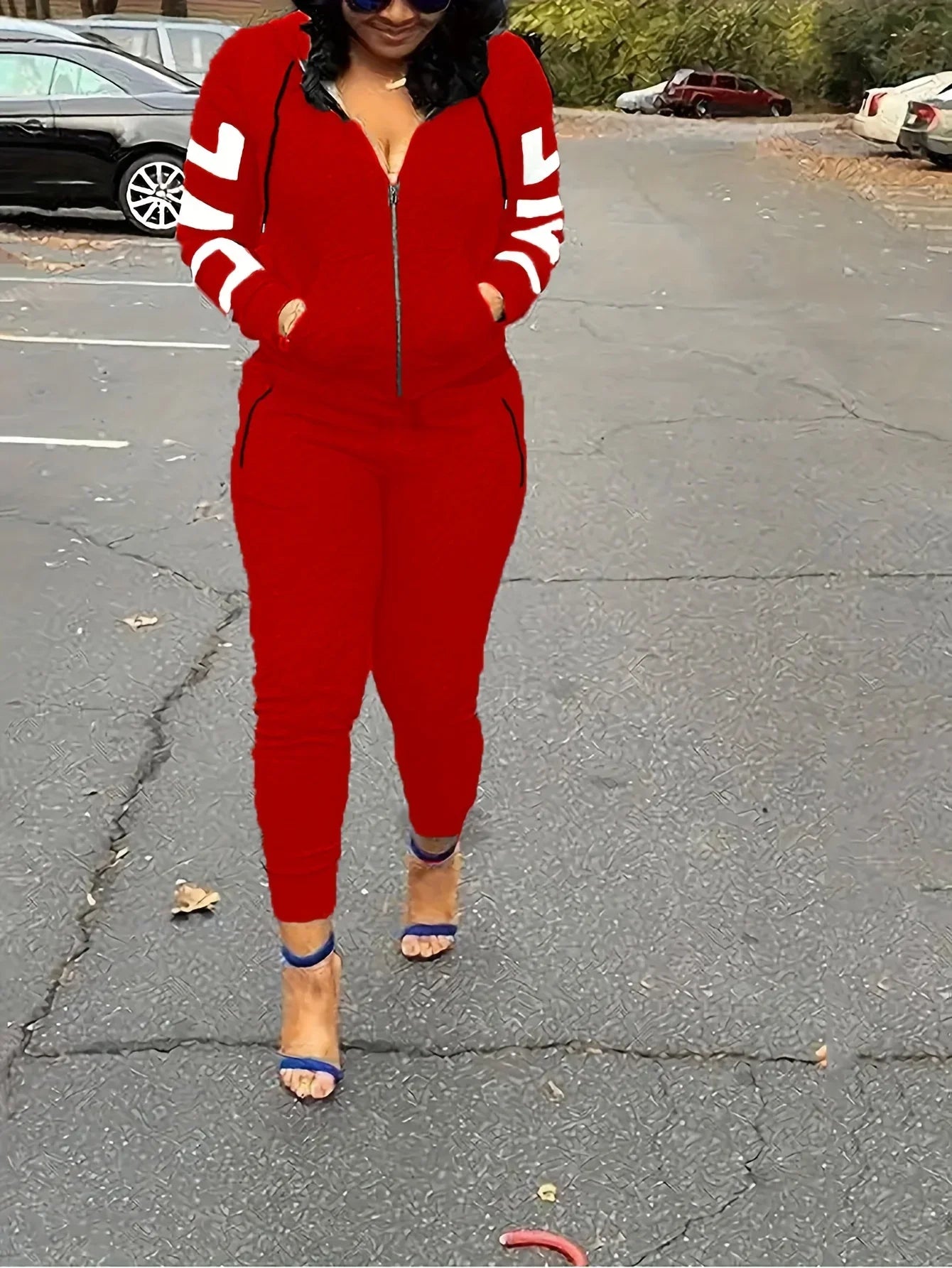 UniVibe Two-Piece Tracksuit Set – Hoodie & Jogger Pants