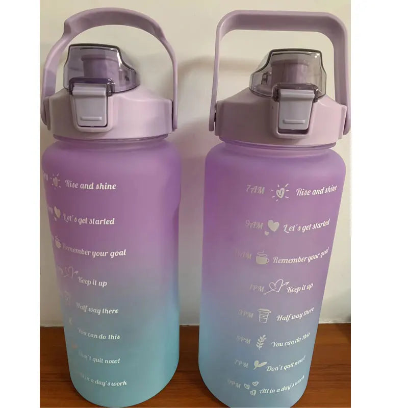 Motivational Water Bottle – Time Marker & Straw | 1L BPA-Free Sports Bottle | UnivibeShop