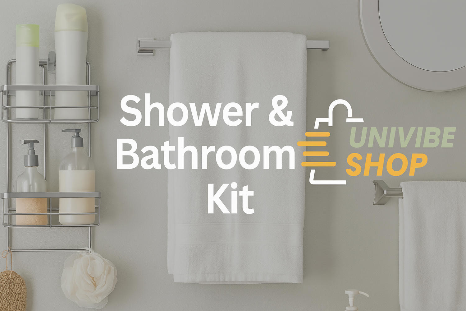 UNIVIBE Shower & Bathroom Kit – Dorm Hygiene Essentials