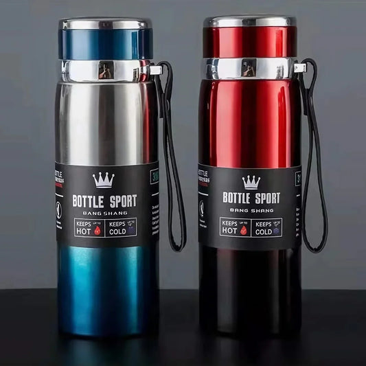 Stay hydrated in style with this 1L stainless steel thermal bottle. Keeps drinks hot or cold for hours. Leakproof, sleek, and made to last. Shop now at UniVibeShop.
