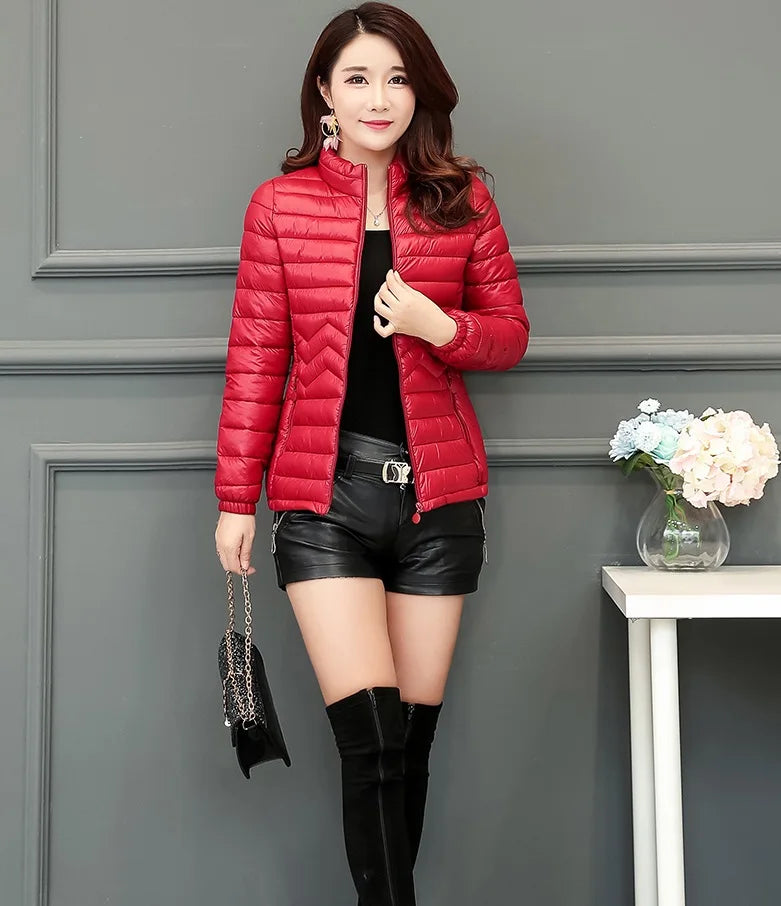 UniVibe Cotton-Padded Winter Jacket – Lightweight Warm Coat