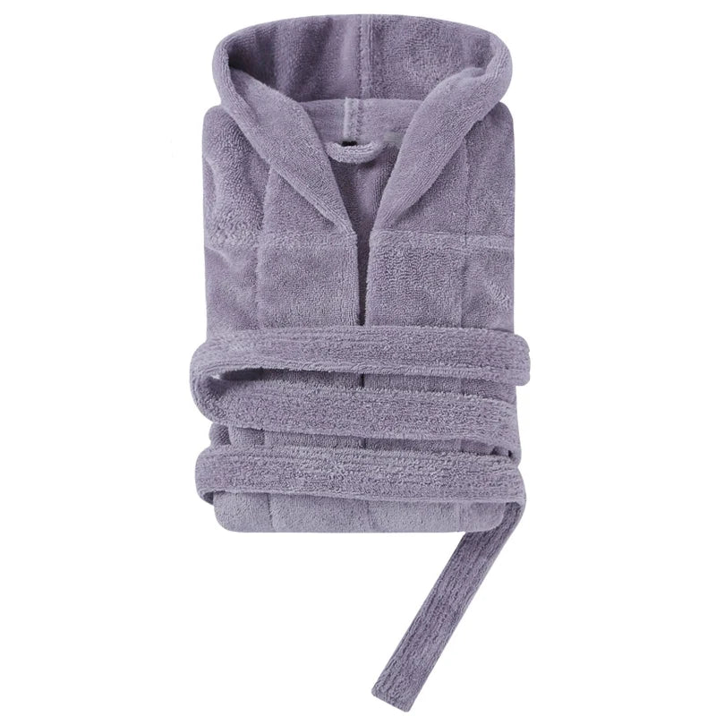 Bathrobe Men Winter Cotton Towel