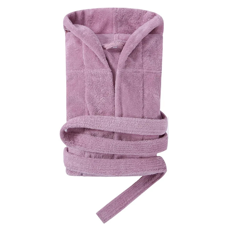 Bathrobe Men Winter Cotton Towel