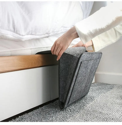 Felt Bedside & Sofa Storage Organizer – Dorm, Bedroom, or Living Room Caddy