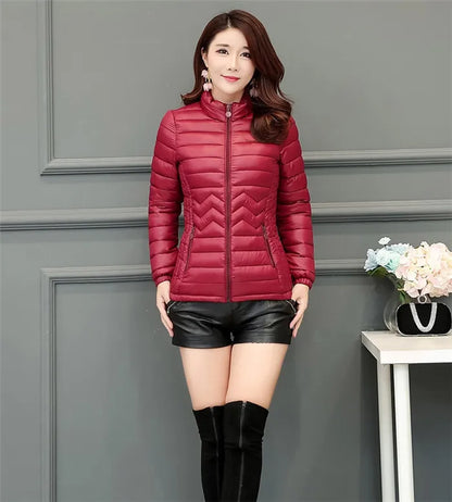 UniVibe Cotton-Padded Winter Jacket – Lightweight Warm Coat