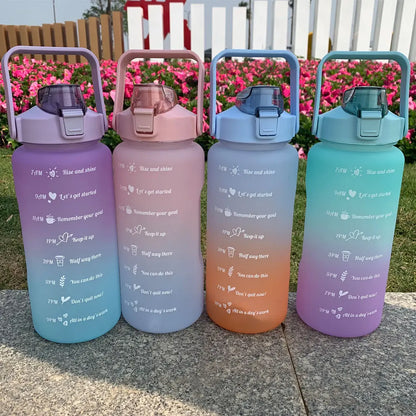 Motivational Water Bottle – Time Marker & Straw | 1L BPA-Free Sports Bottle | UnivibeShop