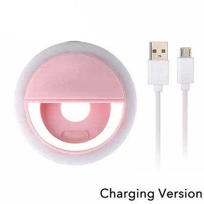 USB Rechargeable LED Selfie Ring Light for Phones