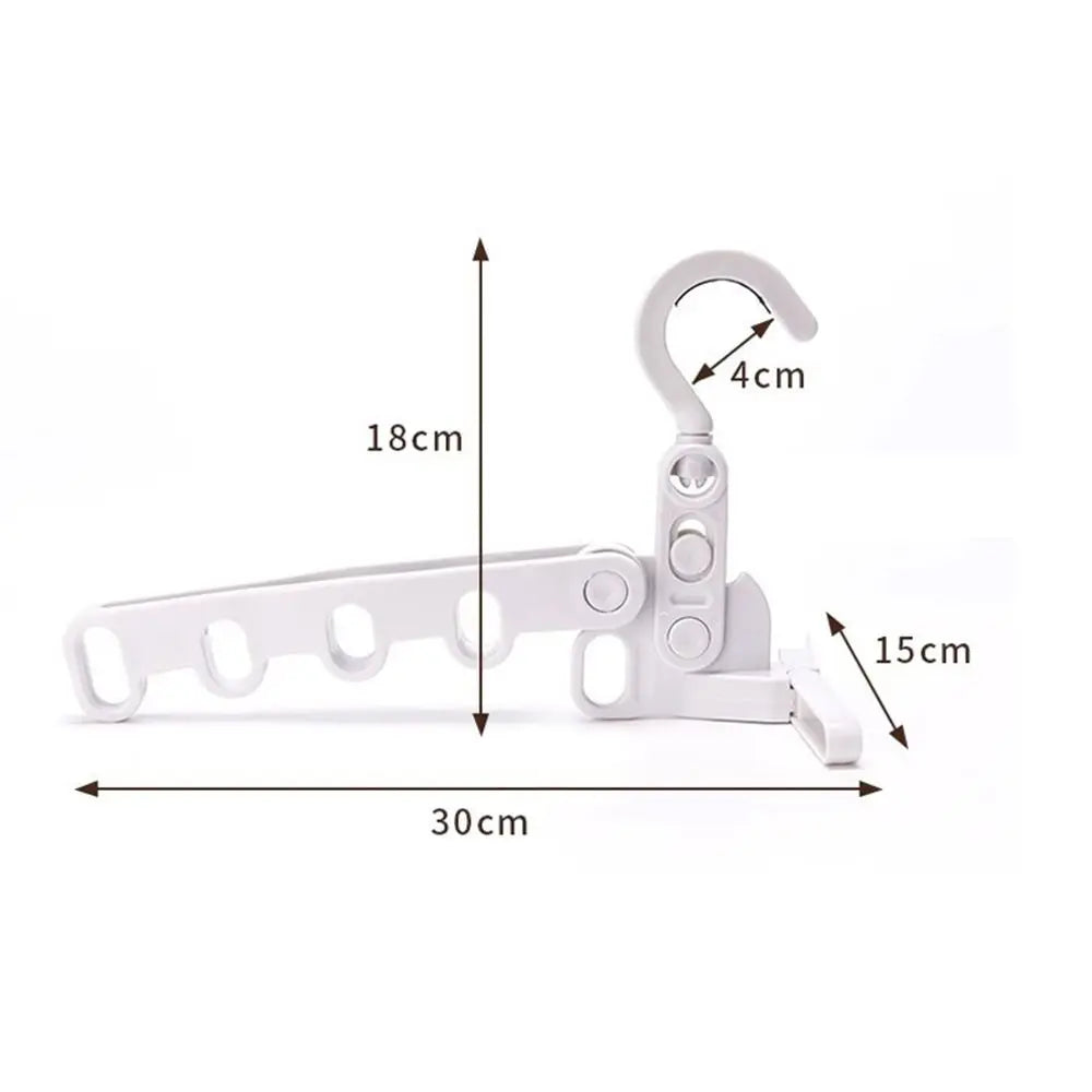 Foldable Five-Hole Portable Clothes Drying Rack