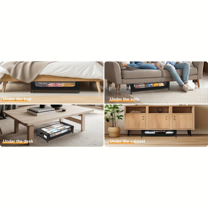 Rolling Underbed Storage Lockers – Space-Saving Pull-Out Containers with Wheels for Dorms & Small Rooms
