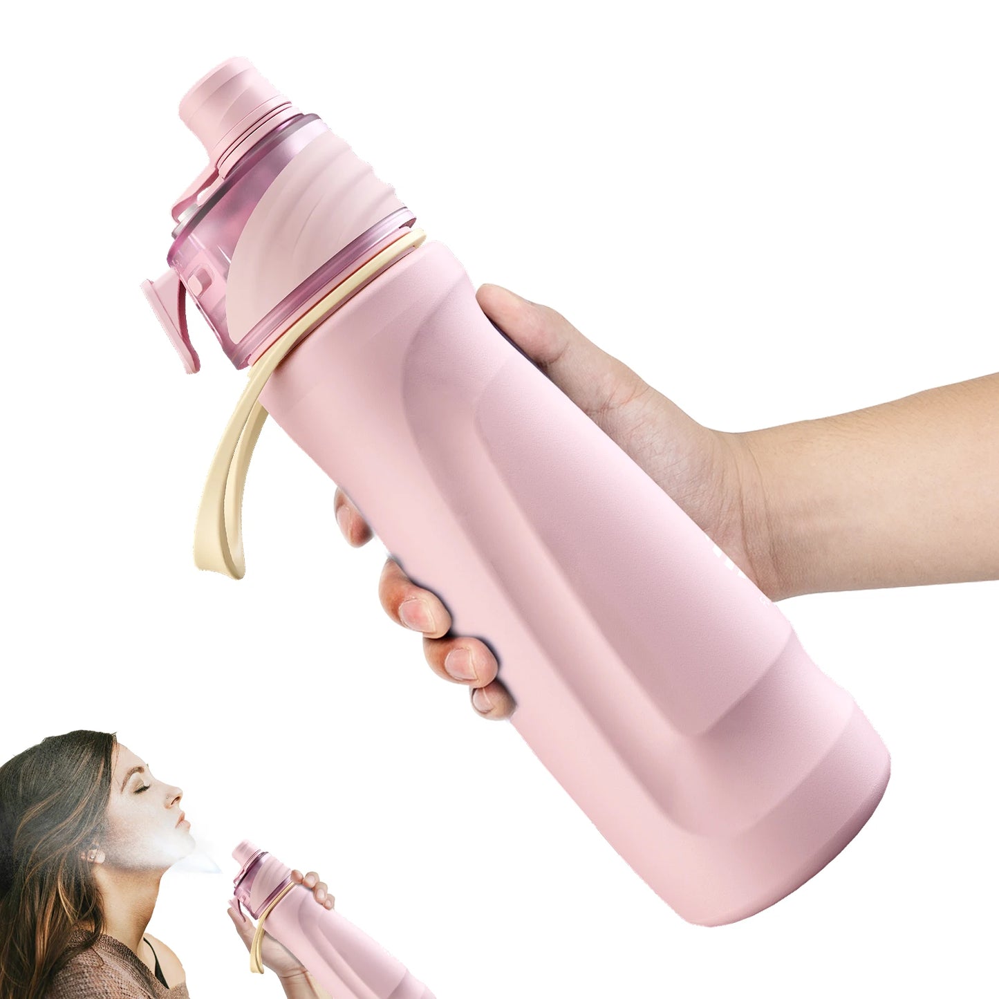 750ml Stainless steel Spray Water Bottle