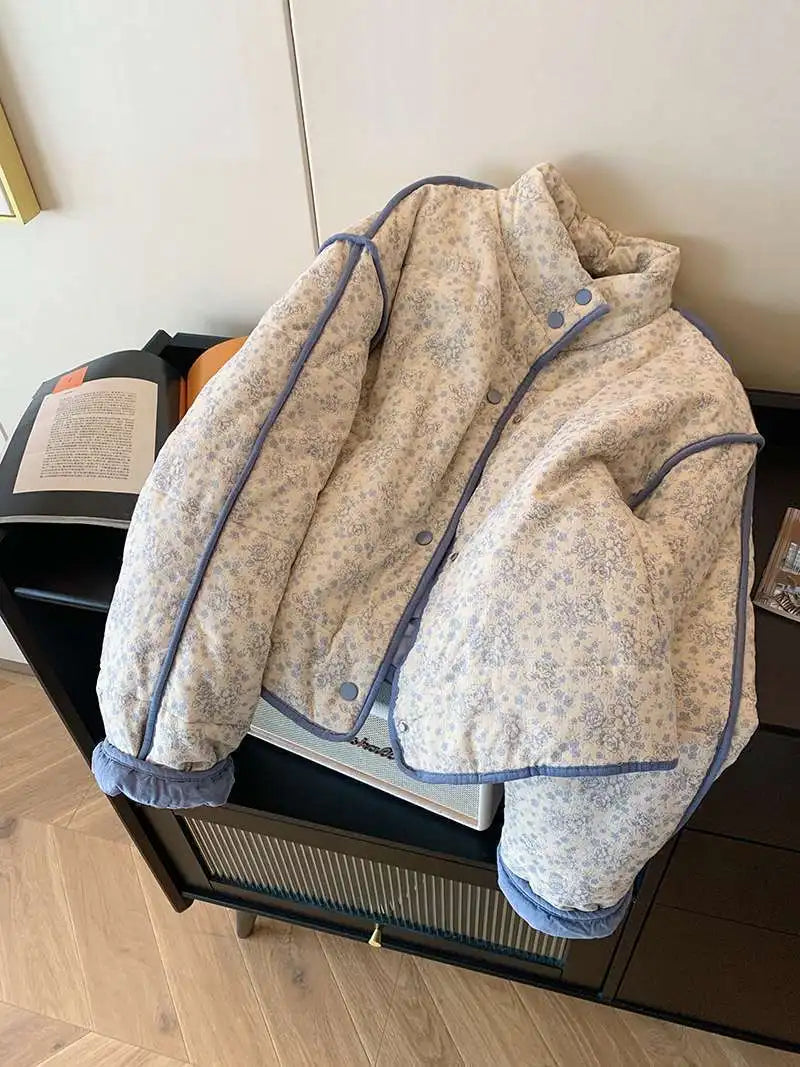 UniVibe Cotton Fall/Winter Coat Soft Crushed Splice Design