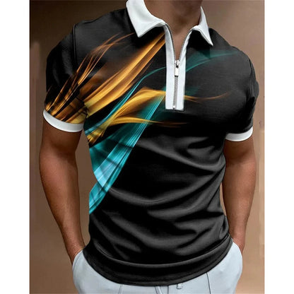Men’s Summer Polo Shirt – Casual Short Sleeve Golf & Streetwear Top