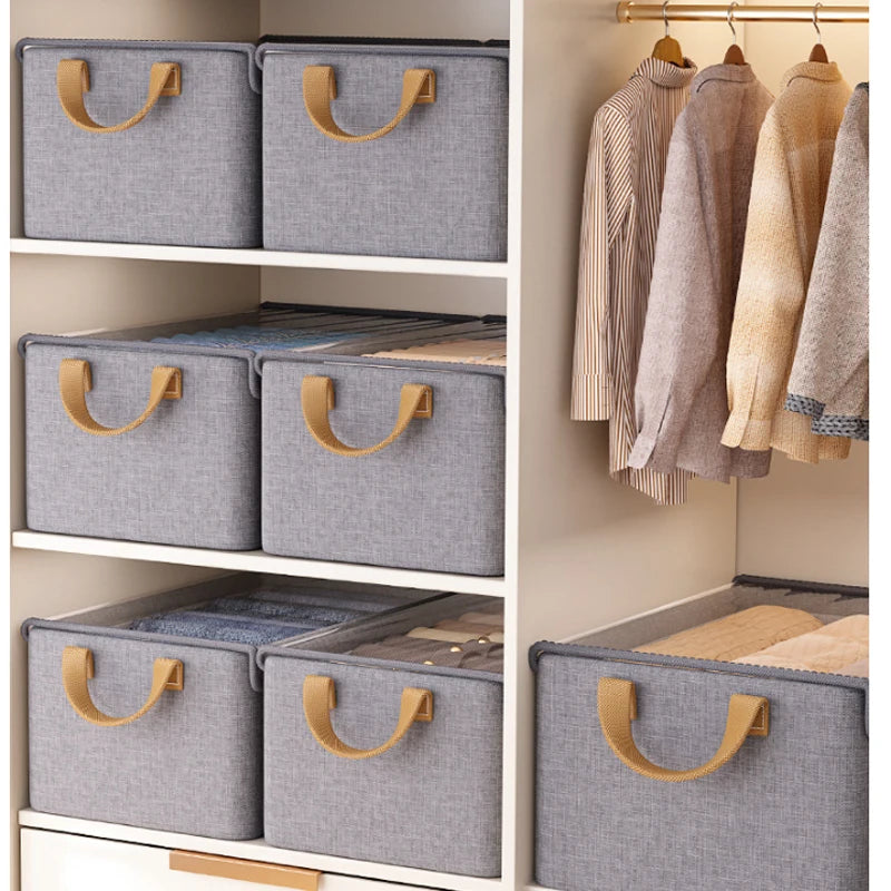 Collapsible Clothing Organizer Folding Clothes Storage Basket