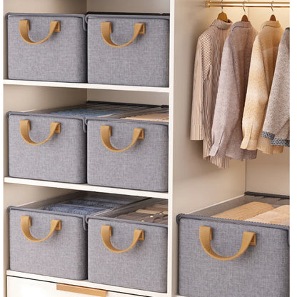 Collapsible Clothing Organizer Folding Clothes Storage Basket
