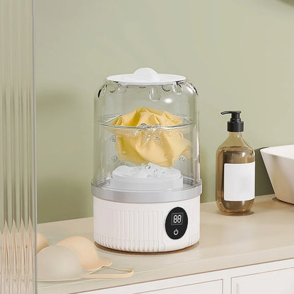 Mini Portable Washing Machine – USB Rechargeable Washer for Dorms & Travel