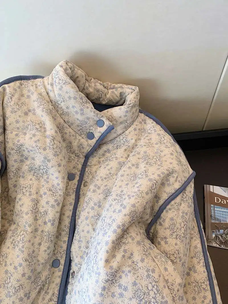 UniVibe Cotton Fall/Winter Coat Soft Crushed Splice Design