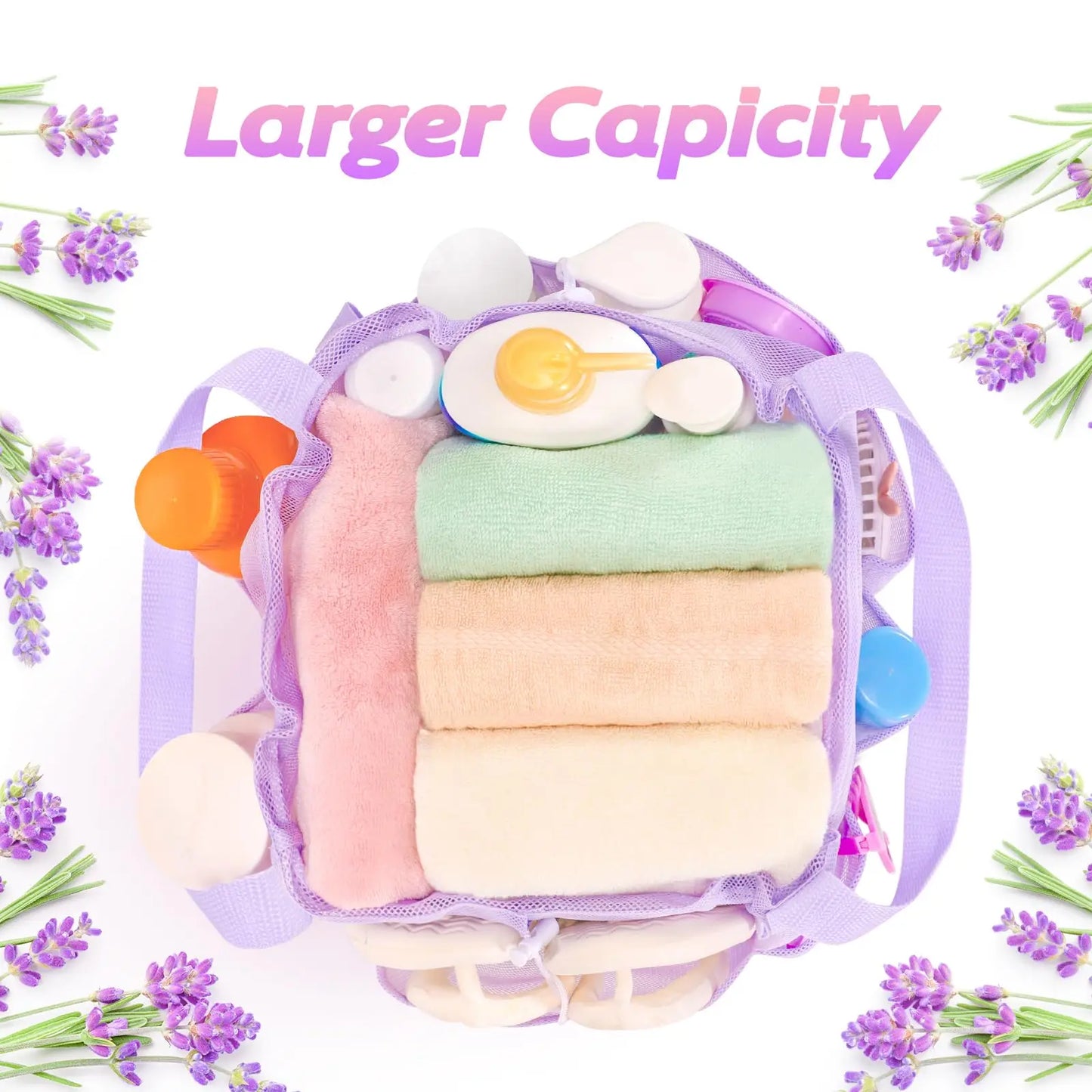 UniVibe Mesh Shower Caddy Portable Dorm Room & Travel Organizer