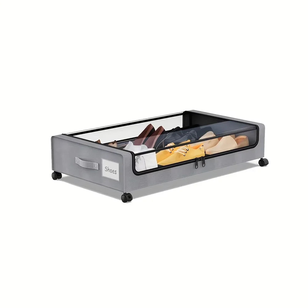 Rolling Underbed Storage Lockers – Space-Saving Pull-Out Containers with Wheels for Dorms & Small Rooms