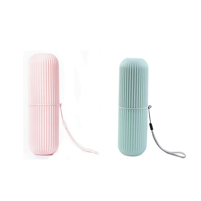 Portable Toothbrush Cup – Toothpaste Holder & Storage Case for Travel or Home Use