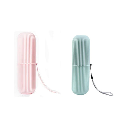 Portable Toothbrush Cup – Toothpaste Holder & Storage Case for Travel or Home Use