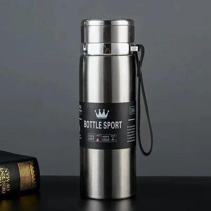 1L Stainless Steel Thermal Water Bottle – Hot & Cold Insulated Travel Thermos UniVibeshop.com