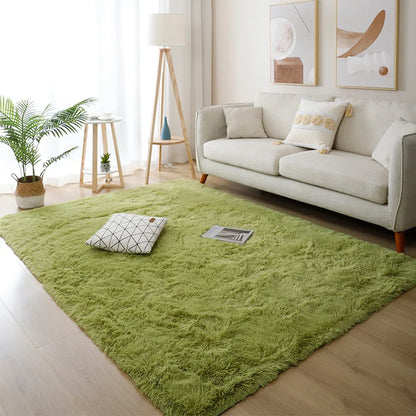 White Fluffy Hall Carpet