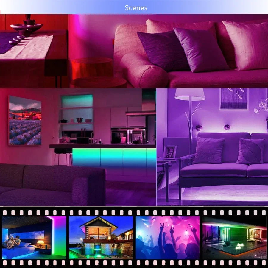 RGB LED Strip Lights – App + Bluetooth Control | UnivibeShop