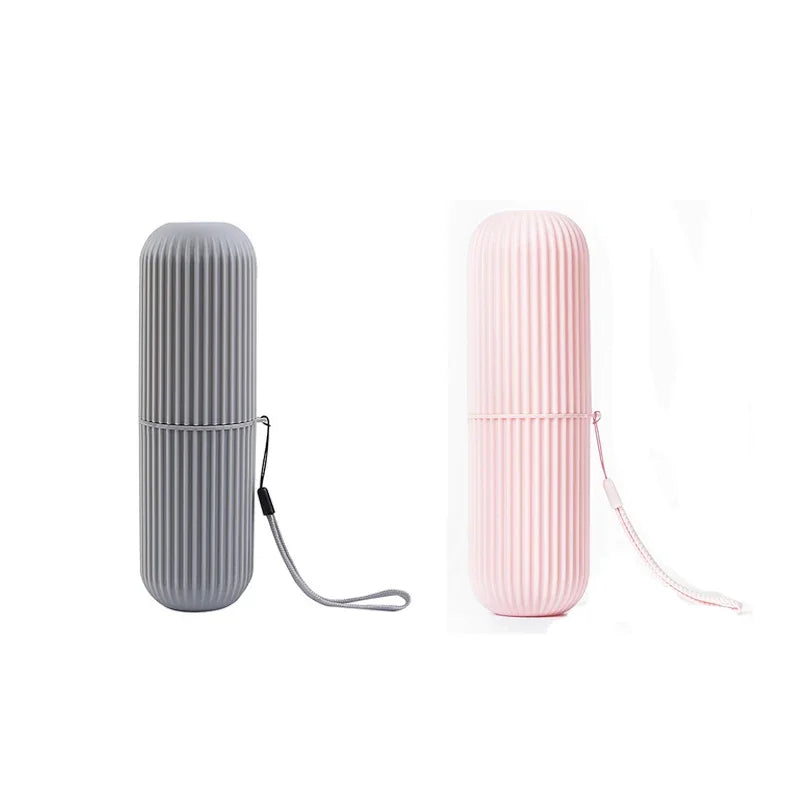 Portable Toothbrush Cup – Toothpaste Holder & Storage Case for Travel or Home Use