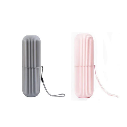 Portable Toothbrush Cup – Toothpaste Holder & Storage Case for Travel or Home Use