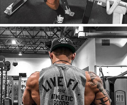 Men’s Cotton Gym Tank Top – Sleeveless, Athletic Fit, Breathable Comfort