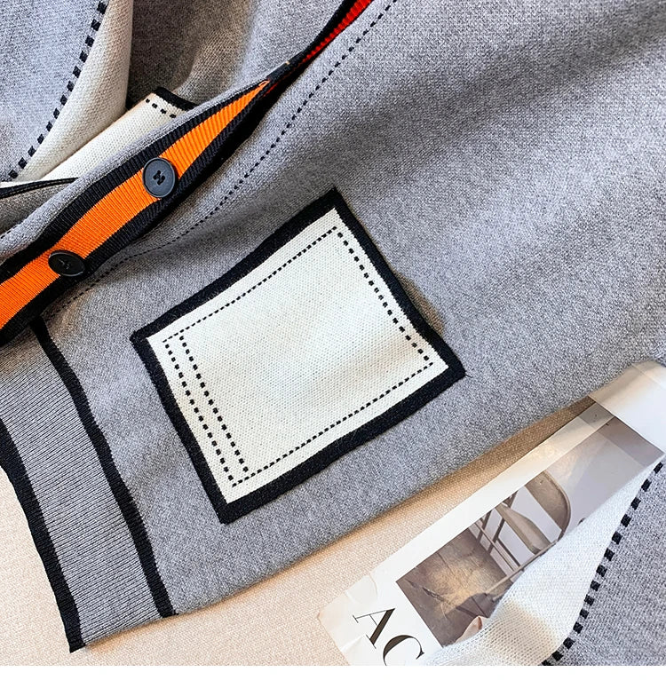 UniVibe Oversized Knit Cardigan Women’s V-Neck Sweater Jacket