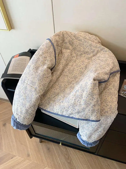 UniVibe Cotton Fall/Winter Coat Soft Crushed Splice Design