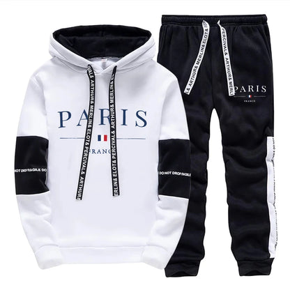 Paris Hoodie & Jogger Set – Men’s Casual Sportswear Tracksuit | UnivibeShop