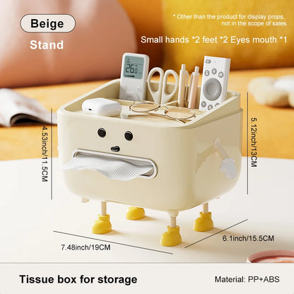 Back to School Paper Towel Storage Box – Multi-Function Household Organizer for Bedroom, Living Room, or Dorm
