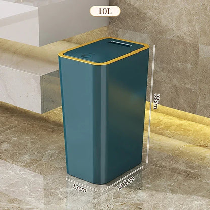 10L Odor-Proof Trash Can – One-Touch Lid | Space-Saving Bathroom & Kitchen Bin | UnivibeShop
