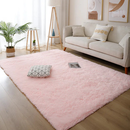 White Fluffy Hall Carpet
