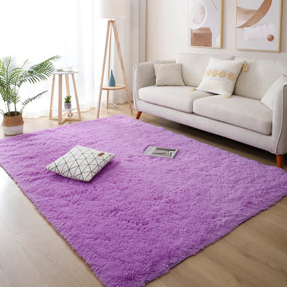 White Fluffy Hall Carpet