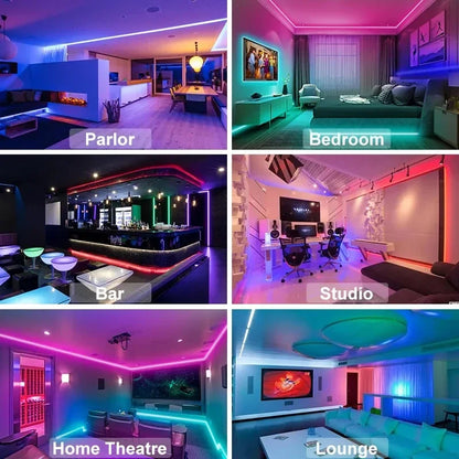 RGB LED Strip Lights – App + Bluetooth Control | UnivibeShop