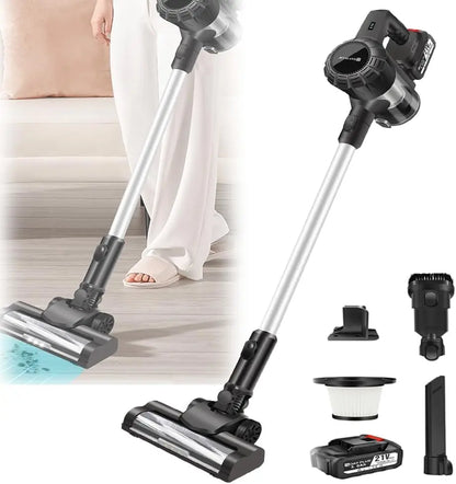 BRIEFNESS 3-in-1 Cordless Vacuum Cleaner Powerful Stick Vacuum Rechargeable Handheld Upright Vacuum Cleaner