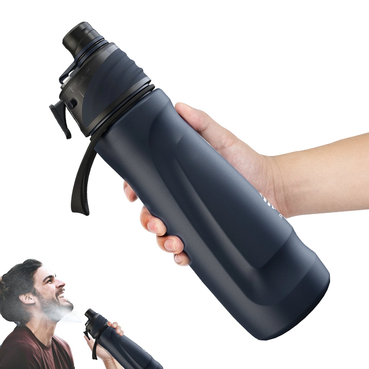750ml Stainless steel Spray Water Bottle