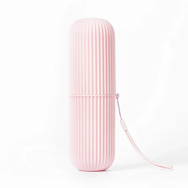 Portable Toothbrush Cup – Toothpaste Holder & Storage Case for Travel or Home Use