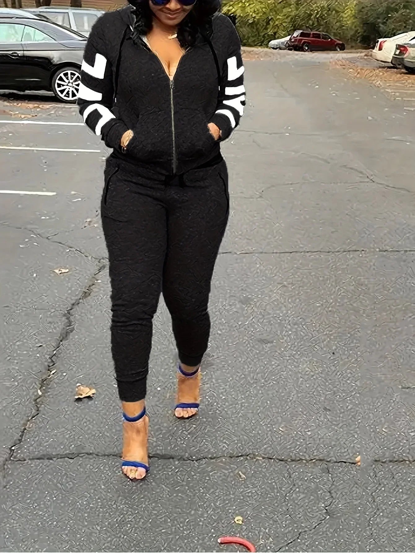 UniVibe Two-Piece Tracksuit Set – Hoodie & Jogger Pants