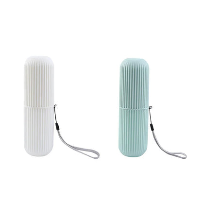 Portable Toothbrush Cup – Toothpaste Holder & Storage Case for Travel or Home Use
